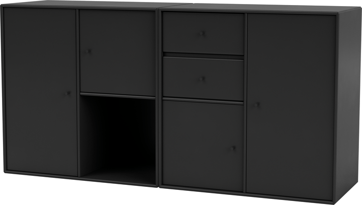 Couple Sideboard - Wall Mounted - Montana - Shelving - Black - HORNE