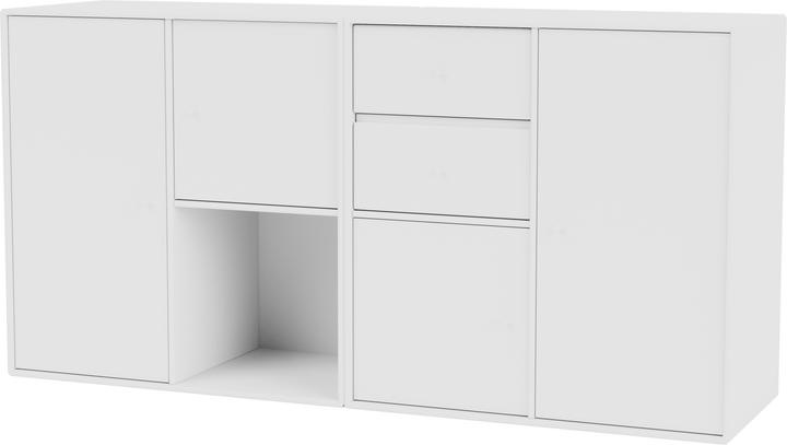 Couple Sideboard - Wall Mounted - Montana - Shelving - New White - HORNE