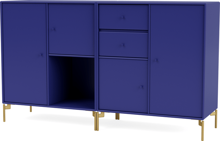 Couple Sideboard - With Legs - Montana - Shelving - Monarch - Brass - HORNE