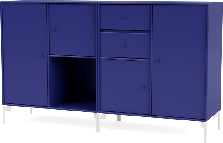 Couple Sideboard - With Legs - Montana - Shelving - Monarch - Snow - HORNE