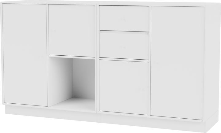 Couple Sideboard - With Plinth Base - Montana - Shelving - New White - 2.7" - HORNE