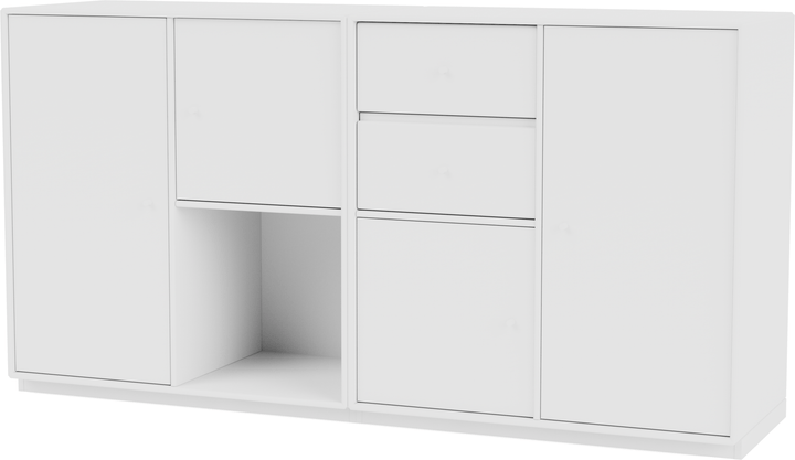 Couple Sideboard - With Plinth Base - Montana - Shelving - New White - 1.2" - HORNE