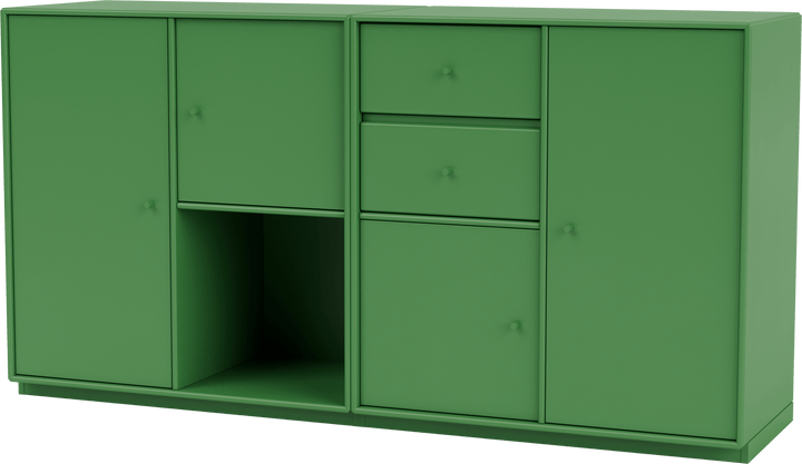 Couple Sideboard - With Plinth Base - Montana - Shelving - Parsley - 1.2" - HORNE