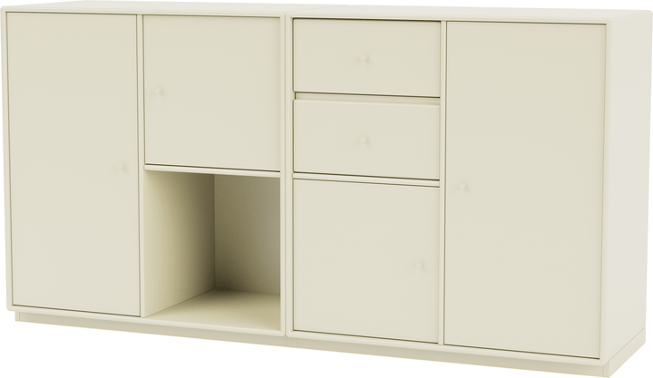 Couple Sideboard - With Plinth Base - Montana - Shelving - Vanilla - 1.2" - HORNE