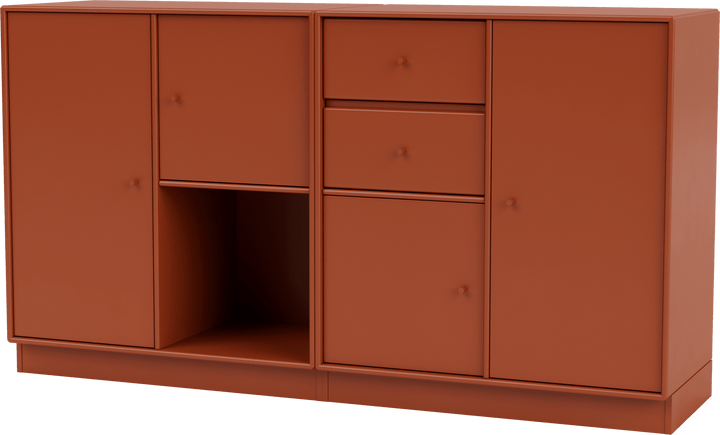 Couple Sideboard - With Plinth Base - Montana - Shelving - Hokkaido - 2.7" - HORNE