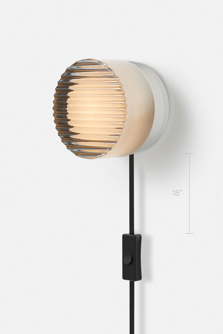 Crisp Corded - RBW Lighting - Chrome Exterior - 2700K (warm white) - Corded Plug - in (Bottom) w. Toggle Switch / 120V Input - HORNE