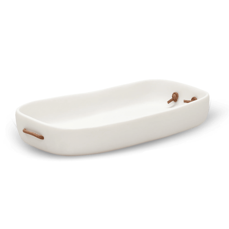 Cuadrado Vanity Tray - Tina Frey Bathroom Accessories - White - HORNE