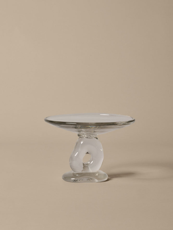 Damo Glass Centrepiece - Ø21 - Ferm Living Serveware - Clear - HORNE