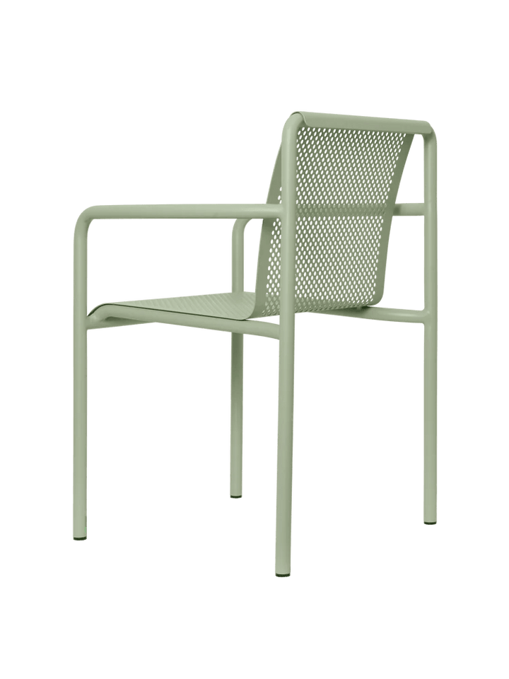 Dapple Chair with Arms - Ferm Living Outdoor Furniture - Tea Green - HORNE