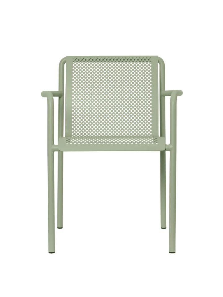 Dapple Chair with Arms - Ferm Living Outdoor Furniture - Tea Green - HORNE