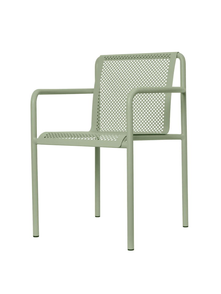Dapple Chair with Arms - Ferm Living Outdoor Furniture - Tea Green - HORNE