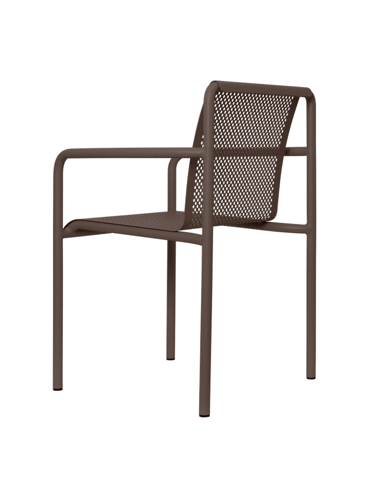 Dapple Chair with Arms - Ferm Living Outdoor Furniture - Dark Chocolate - HORNE