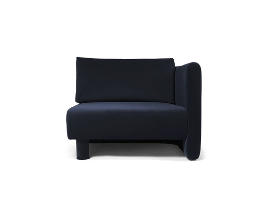 Dase Sofa Armrest - Right - Ferm Living Sofas - Rich Velvet - Navy - HORNE