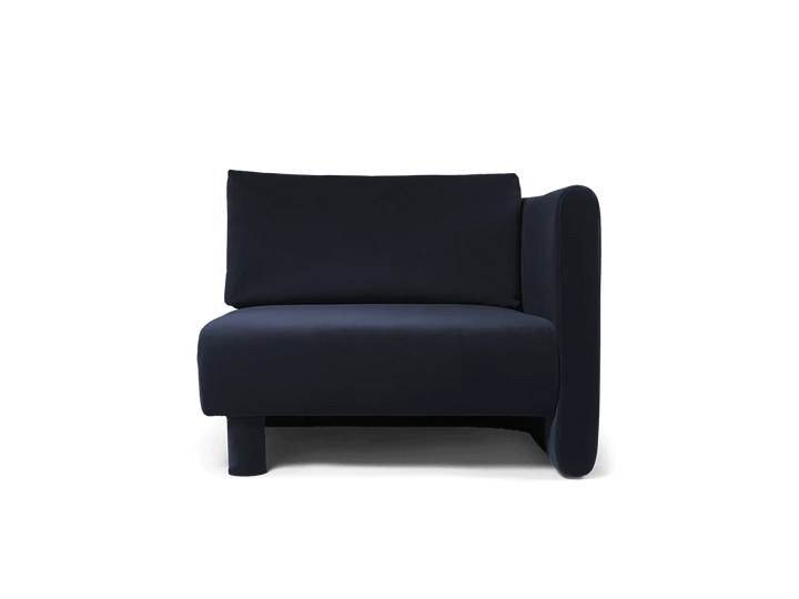 Dase Sofa Armrest - Right - Ferm Living Sofas - Rich Velvet - Navy - HORNE