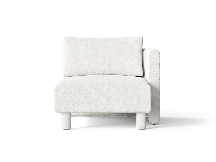 Dase Sofa Chaise Longue - Right - Ferm Living Sofas - Bouclé - Off - white - HORNE