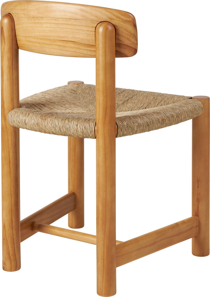 Daumiller Side Chair - Natural Rush Cord - Gubi Chairs - Golden Pine - HORNE