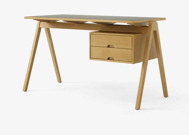 Daystak Desk - &Tradition Desks - Beech & Fenix Nano Laminate - HORNE