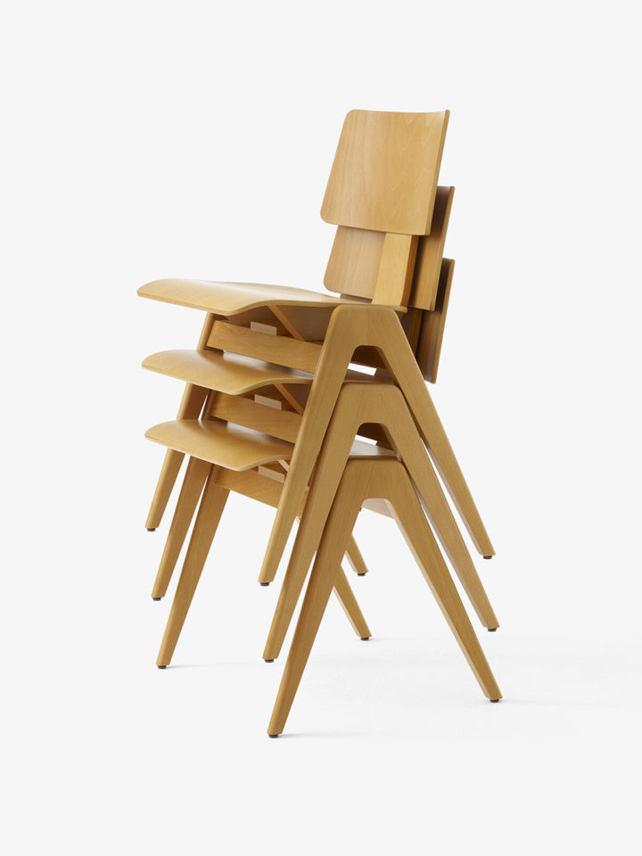 Daystak Side Chair - &Tradition Chairs - Beech & Walnut - HORNE