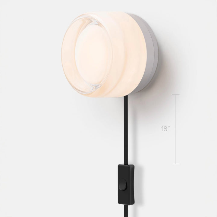 Dimple Corded - Natural Anodized - RBW Lighting - White Interior - 2700K (warm white) - Corded Plug - in (Bottom) w. Toggle Switch / 120V Input - HORNE