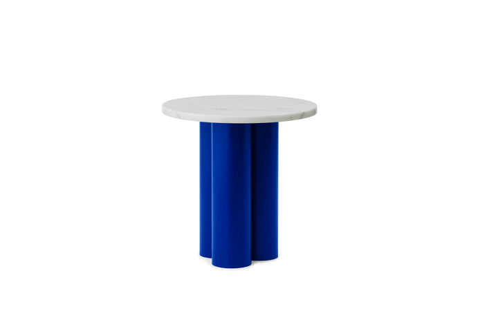 Dit Table - Normann Copenhagen Coffee Tables - Dit Table Bright Blue - White Carrara - HORNE