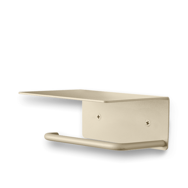 Dora Toilet Paper Holder - Shelf - Ferm Living Bath - Black - HORNE