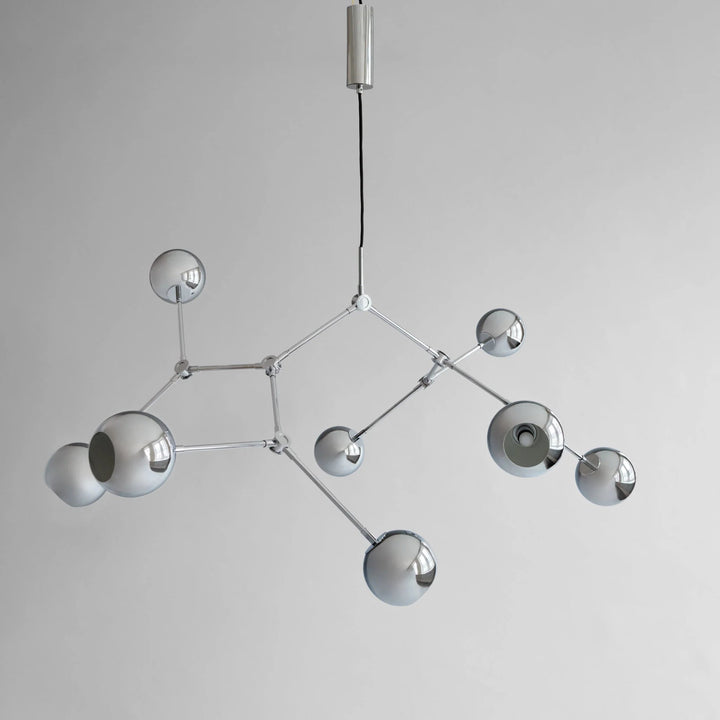 Drop Chandelier Globe - 101 Copenhagen Lighting - Mini - Chrome - HORNE