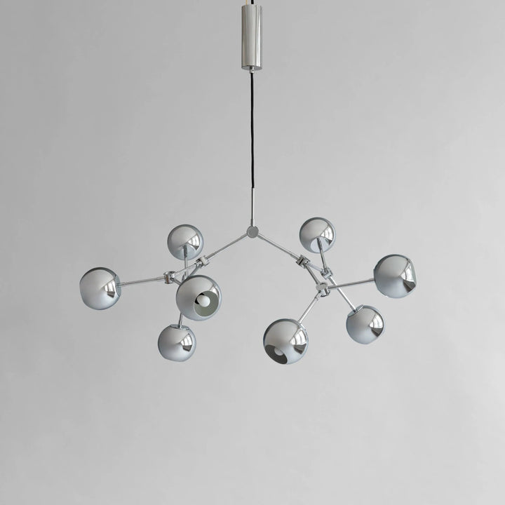 Drop Chandelier Globe - 101 Copenhagen Lighting - Mini - Chrome - HORNE