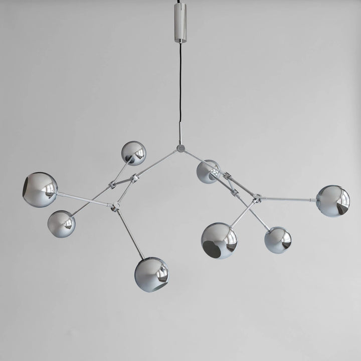 Drop Chandelier Globe - 101 Copenhagen Lighting - Regular - Chrome - HORNE