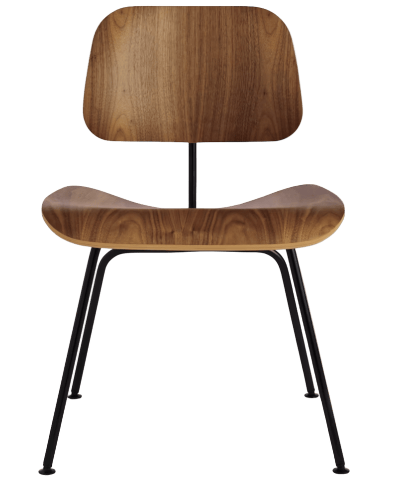 Eames® Molded Plywood Dining Chair - Metal Base - Herman Miller® Chairs - Ebony - Black - HORNE