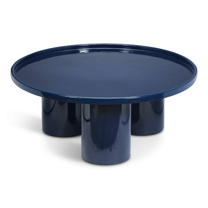 Eclat - Sofia Enamel Coffee Table - Urbia Coffee Tables - Navy - HORNE