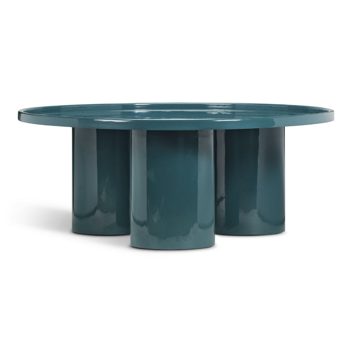 Eclat - Sofia Enamel Coffee Table - Urbia Coffee Tables - Aegean Teal - HORNE