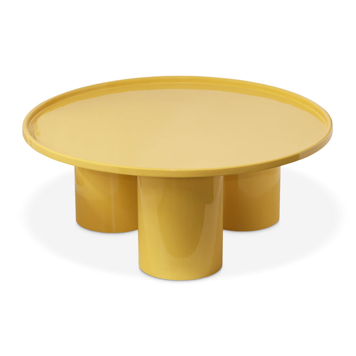 Eclat - Sofia Enamel Coffee Table - Urbia Coffee Tables - Yellow Ochre - HORNE