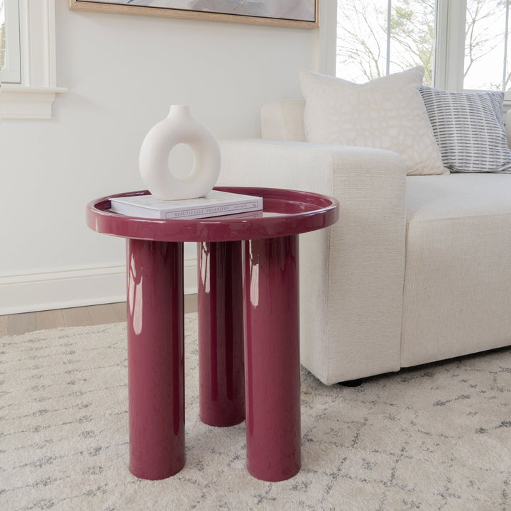 Eclat - Sofia Enamel End Table - Urbia Coffee Tables - Yellow Ochre - HORNE