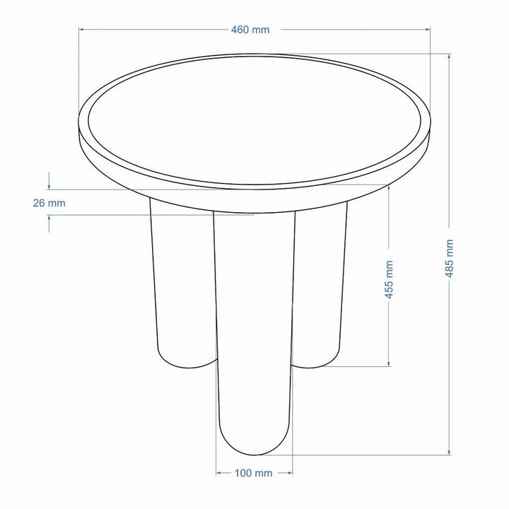 Eclat - Sofia Enamel End Table - Urbia Coffee Tables - Yellow Ochre - HORNE