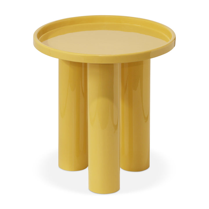 Eclat - Sofia Enamel End Table - Urbia Coffee Tables - Yellow Ochre - HORNE