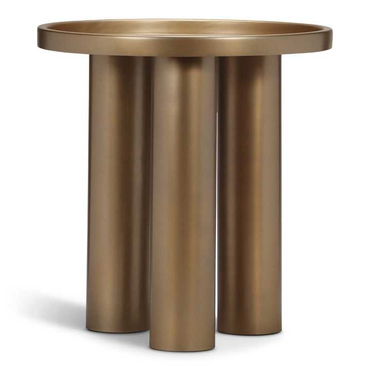 Eclat - Sofia Industrial End Table - Urbia Tables - Industrial Nickel - HORNE