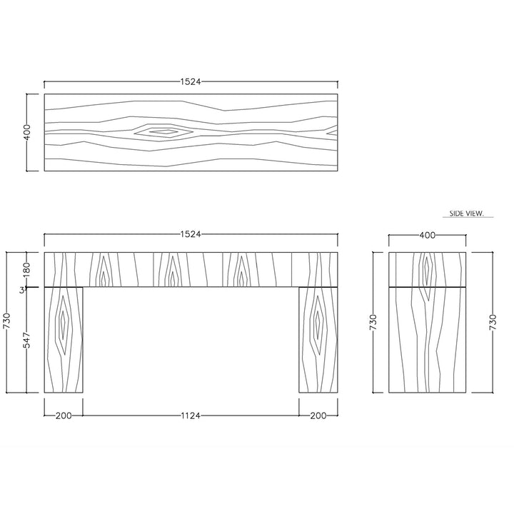 Eka Console Table - 60" Wide - Urbia Tables - HORNE
