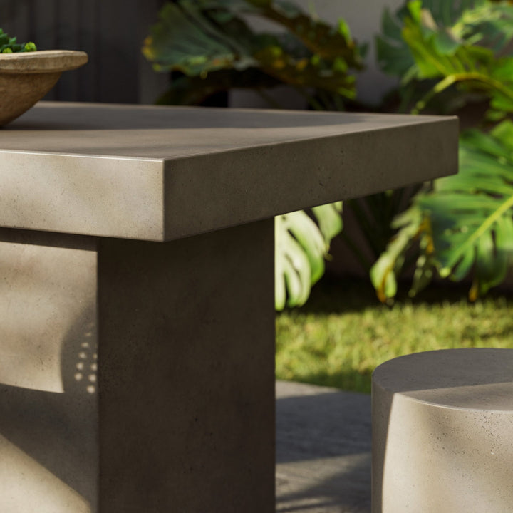Elcor Table - Dining Height - Urbia Tables - Ivory Terrazzo - Large - HORNE