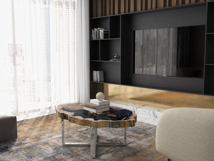 Eliza Coffee Table - Urbia Coffee Tables - Natural Light - Polished Stainless Steel - HORNE