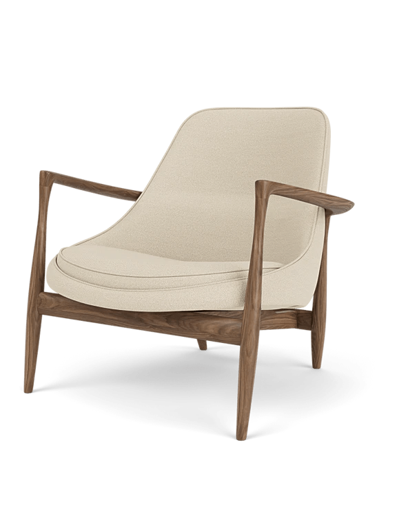 Elizabeth Lounge Chair - Audo Copenhagen Chairs - Walnut - Hallingdal 65 Fabric - 0200 - HORNE