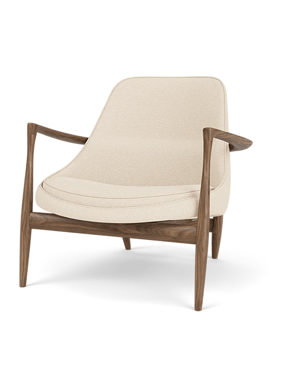Elizabeth Lounge Chair - Audo Copenhagen Chairs - Natural Oak - Dakar Leather - 0329 Brown - HORNE