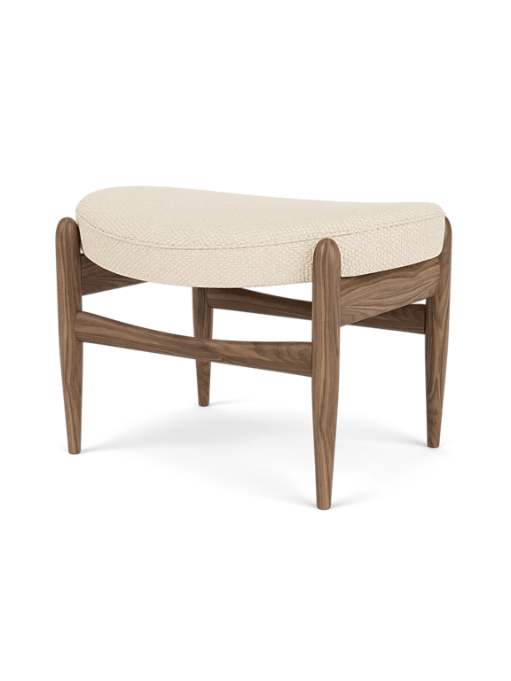 Elizabeth Ottoman - Audo Copenhagen Stools + Benches + Ottomans - Walnut - Logan Jasmine - HORNE