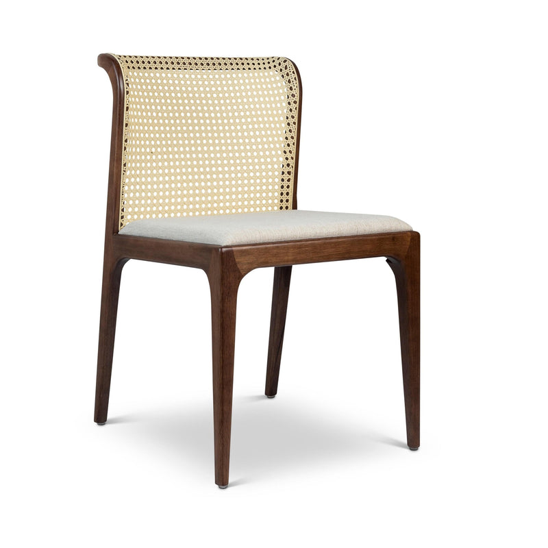 Eloa Cane Side Chair - Urbia Chairs - Essence Grey Ebano - HORNE