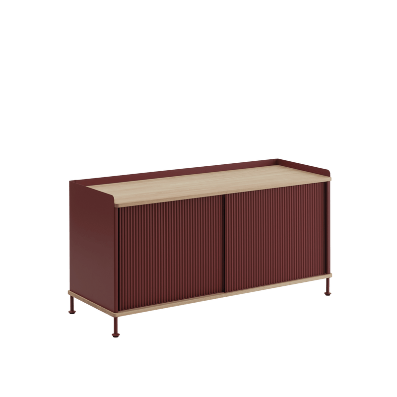 Enfold Sideboard - Low - Muuto - Sideboards + Cabinets - Oak/Grey - HORNE