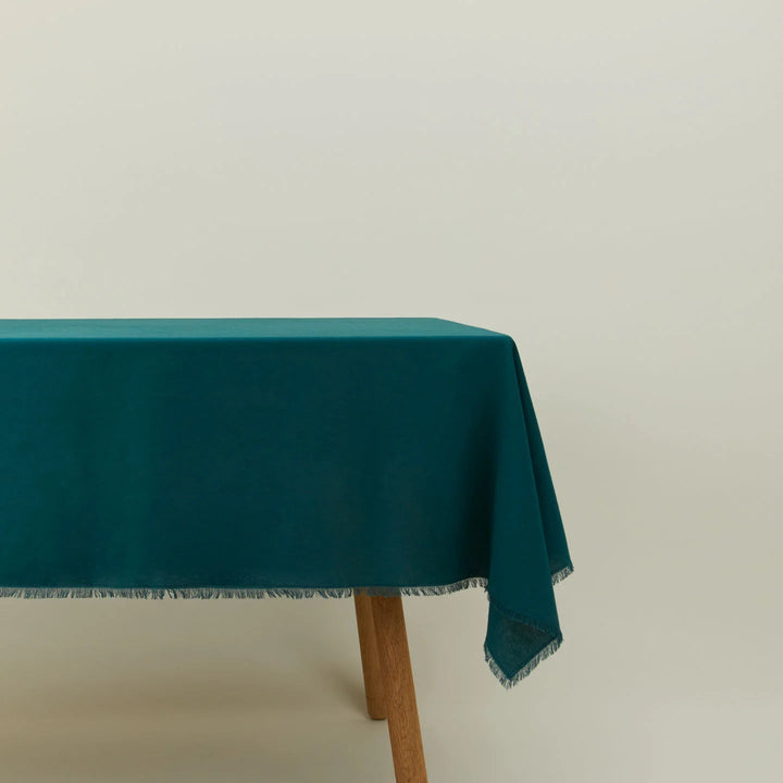 Essential Cotton Tablecloth - Hawkins New York - Kitchen + Table Linens - Peacock - HORNE