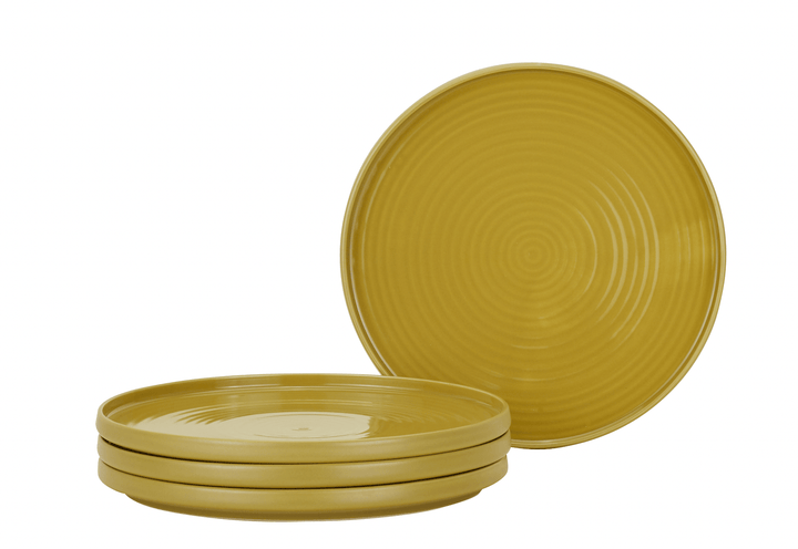 Essential Dinner Plate - Set of 4 - Hawkins New York - Dinnerware - Mustard - HORNE