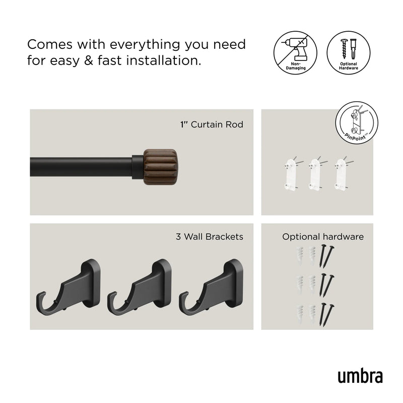 Evie Pinpoint Curtain Rod - Umbra Bath - HORNE