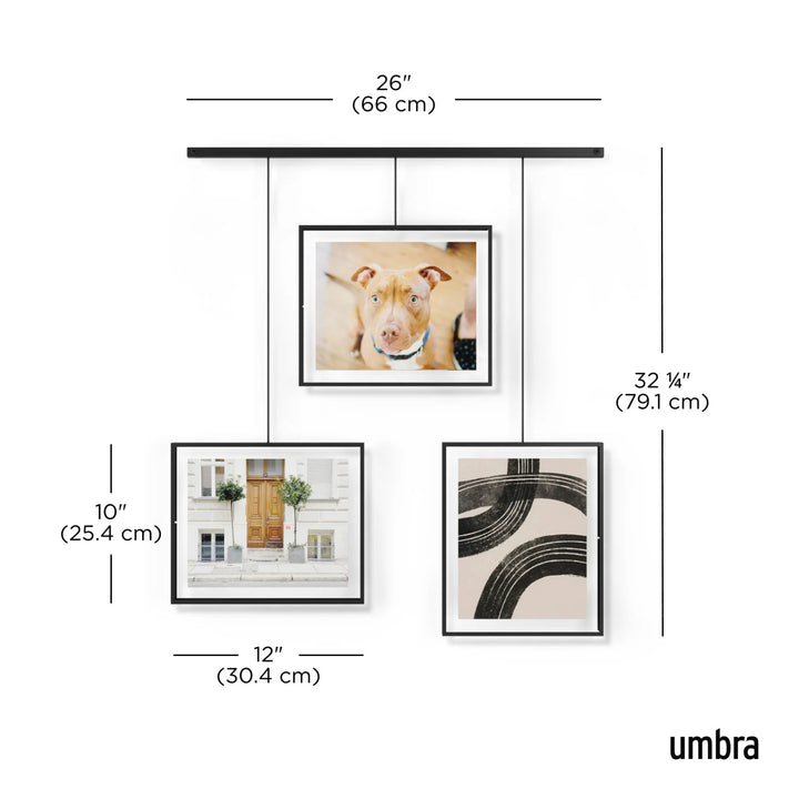 Exhibit 8x10 Wall Picture Frames - Set of 3 - Umbra Mirrors - HORNE