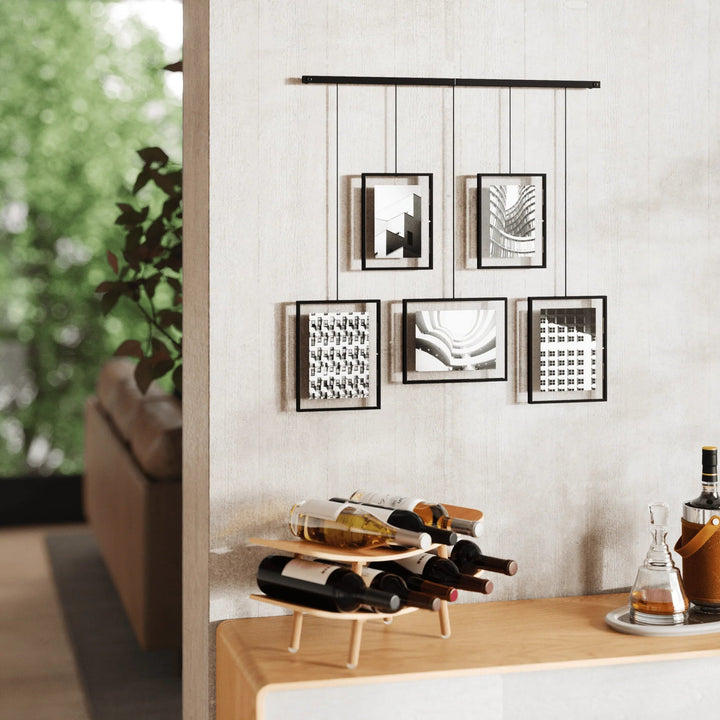 Exhibit Wall Picture Frames - Set of 5 - Umbra Mirrors - White - HORNE