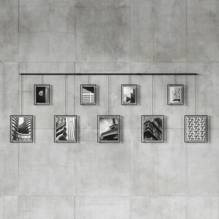 Exhibit Wall Picture Frames - Set of 9 - Umbra Mirrors - HORNE